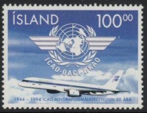 1994 Iceland SG.833 Civil Aviation U/M (MNH)