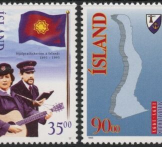 1995 Iceland SG.834-5 Anniversaries Set of 2 values U/M (MNH)