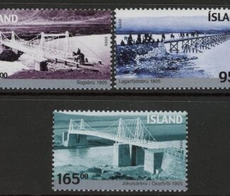 2005 Iceland SG.1110-1 Bridges Set of 3 values U/M (MNH)