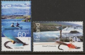 2005 Iceland SG.1115-6 Salmon Fishing Set of 2 values U/M (MNH)
