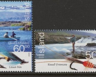 2005 Iceland SG.1115-6 Salmon Fishing Set of 2 values U/M (MNH)