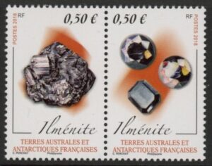 2018 French Antarctic SG.836-7 Minerals Set of 2 values U/M (MNH)