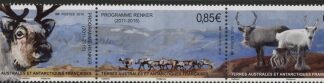 2018 French Antarctic SG.845-7 Antarctic Fauna Reindeer Set of 3 values U/M (MNH)