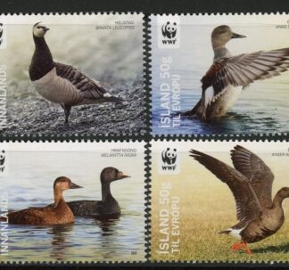2011 Iceland SG.1302-5 Endangered Birds Set of 4 values U/M (MNH)