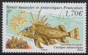 2019 French Antarctic SG.880 Antarctic Fish U/M (MNH)