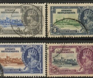 1935 Straits Settlements SG.256-9 KGV Silver Jubilee set of 4 values  Used