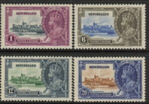 1935 Seychelles SG.128-31 KGV Silver Jubilee Set of 4 values Used