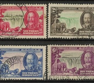 1935  Southern Rhodesia SG.31-4  KGV Silver Jubilee Set of 4 values Used