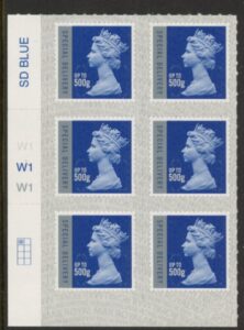U3052  500g Sp. Delivery M18L  grid R1 C1 SBP s/L  Walsall U/M (MNH)