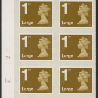 U2978  1st Large. gold  (no date code) cyld. D1  grid position R2  C2  DLR  U/M (MNH)