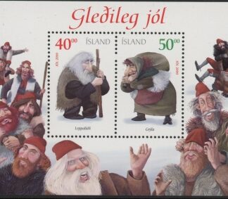 2000 Iceland MS.981 Christmas Ogres Mini Sheet U/M (MNH)