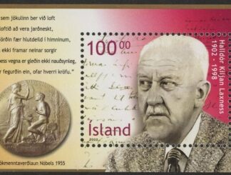 2002 Iceland MS.1016 Birth Cent of Halldor Laxness Mini Sheet U/M (MNH)