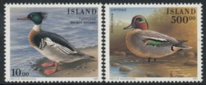 1996 Iceland SG.875-6 Ducks Set of 2 values U/M (MNH)