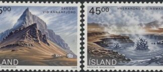 1989 Iceland SG.733-4 Landscapes Set of 2 values U/M (MNH)