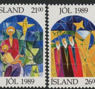 1989 Iceland SG.739-40Christmas Set of 2 values U/M (MNH)