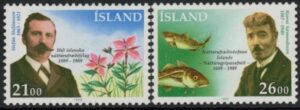 1989 Iceland SG.737-8 National History Society U/M (MNH)
