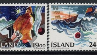 1988 Iceland SG.724-5 Christmas Set of 2 values U/M (MNH)