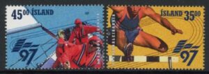 1997 Iceland SG.883-4 Small States Games Set of 2 values U/M (MNH)