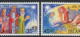 1997 Iceland SG.890-1 Christmas Set of 2 values U/M (MNH)