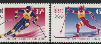 1998 Iceland SG.893-4 Olympic Games Japan U/M (MNH)