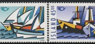 1998 Iceland SG.895-6 Sailing Set of 2 values U/M (MNH)