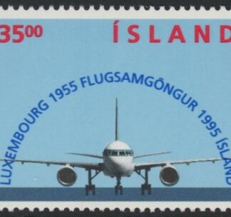 1995 Iceland SG.850 Air Link Luxembourg U/M (MNH)