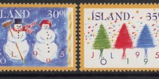 1995 Iceland SG.852-3 Christmas Set of 2 values U/M (MNH)
