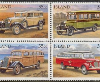 1996 Iceland SG.861-4 Post Buses Block of 4 U/M (MNH)