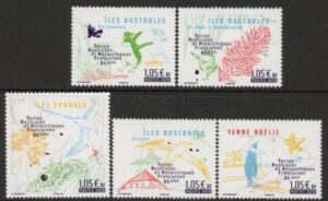 2020 French Antarctic SG.908-12 65th Anniv of FAAT SEt of 5 values U/M (MNH)