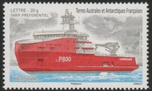 2018 French Antarctic SG.854 La Grandiere Ship U/M (MNH)