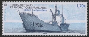 2018 French Antarctic SG.852 Batral La Grandiere Ship U/M (MNH)