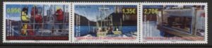 2019 French Antarctic SG.875-7 Kergulen Island Lace Sediment Set of 3 values U/M (MNH)