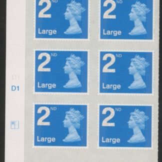 U3000  2nd Large. blue 2B  M15L cyld. D1  grid position R1  C1  DLR  U/M (MNH)