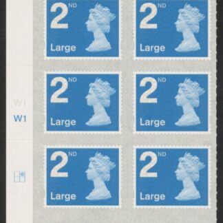 U3000  2nd Large. blue 2B  M18L cyld. W1  grid position R1  C2  SBP  s/L  Walsall  U/M (MNH)