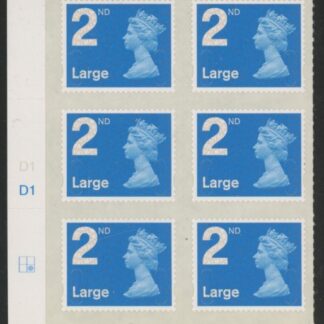 U3000  2nd Large. blue 2B  MA11 cyld. D1  grid position R2  C2  DLR  U/M (MNH)