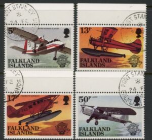 1983 Falkland Islands. SG.463-6  Bicentenary of Manned Flight. set 4 values. used (CTO)