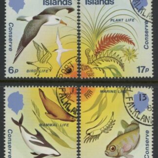 1984 Falkland Islands. SG.492-5  Nature Conservation set 4 values. used (CTO)