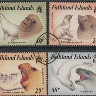 1987 Falkland Islands. SG.543-6 Seals.  set 4 values. used (CTO)