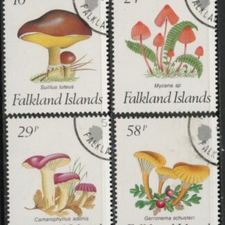 1987 Falkland Islands. SG.547-50.  Fungi  set 4 values. used (CTO)