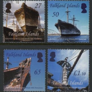 2010 Falkland Islands  SG.1157 - 60 Restoration of SS Great Britain set 4 values. used (CTO)