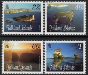 2008 Falkland Islands - SG.1112-5  Stacks & Buffs 1st series  set 4 values. used (CTO)