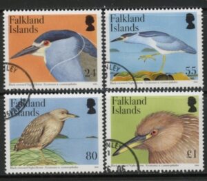 2006 Falkland Islands. SG.1034-7  Black-crowned Night Heron set 4 values. used (CTO)