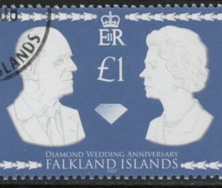2007 Falkland Islands - SG.1087 Diamond Wedding of Qeen Elizabeth and Duke of Edinburgh. used (CTO)