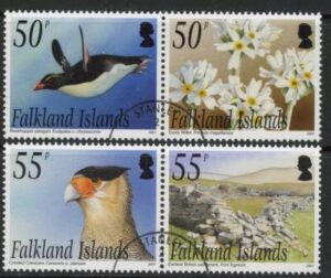 2007 Falkland Islands -  SG.1083-6  Offshore Islands 7th series Saunders Island 4 values.  used (CTO)