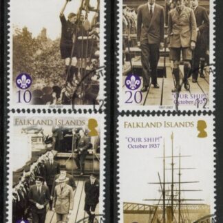 2007 Falkland Islands - SG.1078-81 Transfer of 'Discovery' to Boy Scouts Association set of 4 values. used (CTO)