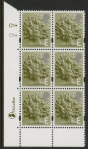 EN8  'E' Oak Tree 2B    cyld. D1 D1 dot  Phos D1    DLR  U/M (MNH)