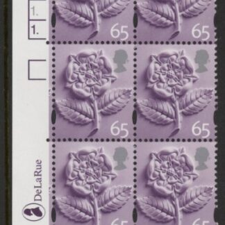 EN4  65p  Tudor Rose 2B    cyld. 1 1  dot Phos 49   DLR  U/M (MNH)