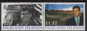 2002 Falkland Islands. SG.945-6  Visit of Duke of York to Falkland Islands.  set 2 values. fine used