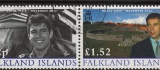 2002 Falkland Islands. SG.945-6  Visit of Duke of York to Falkland Islands.  set 2 values. fine used