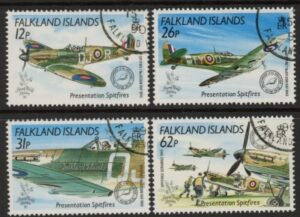 1990 Falkland Islands.  SG.601-4  Stamp World London 90. set 4 values. Used (CTO)
